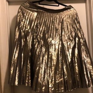 Metallic Gold Skirt